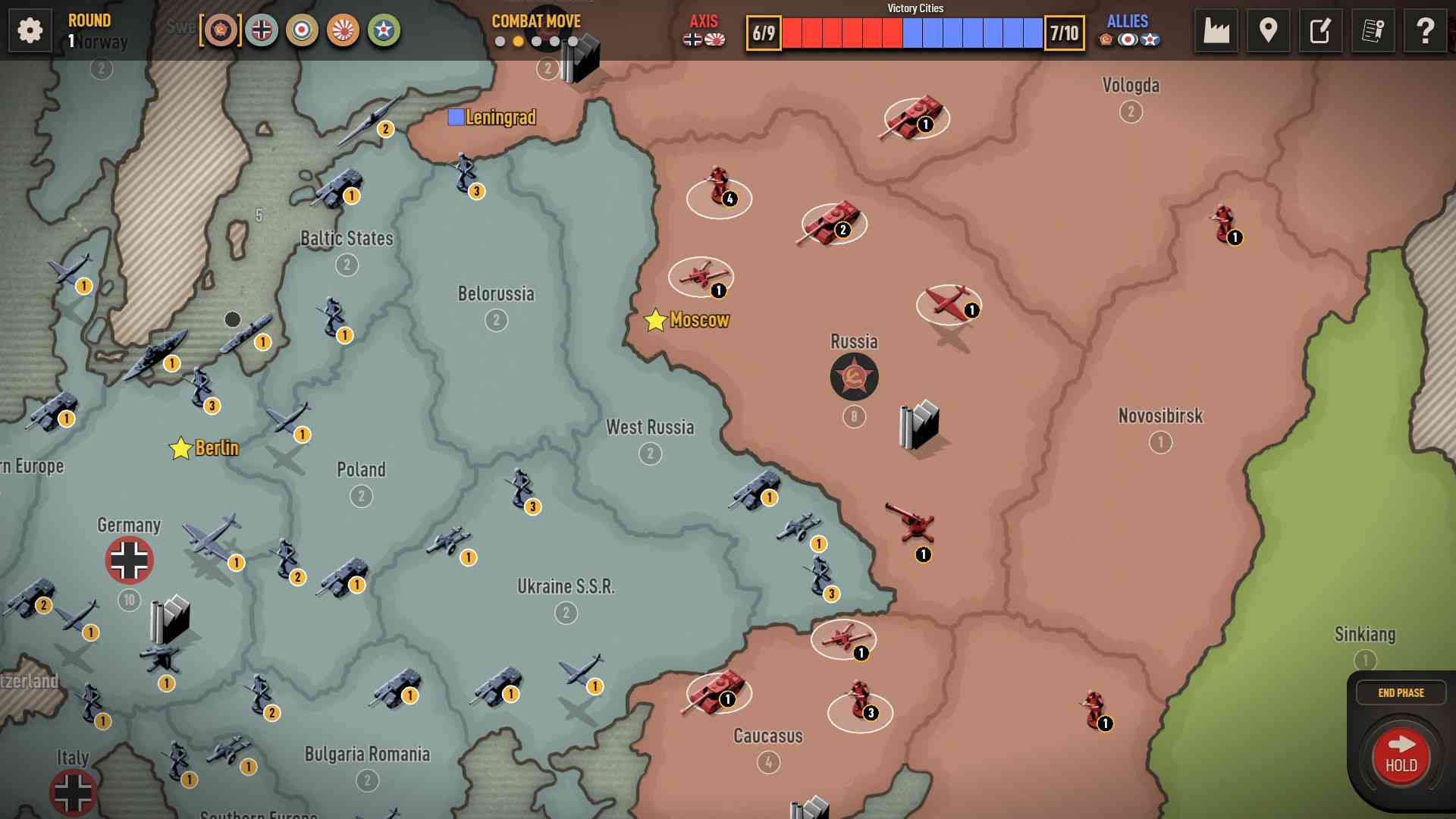 Axis & Allies 1942 Online screenshot