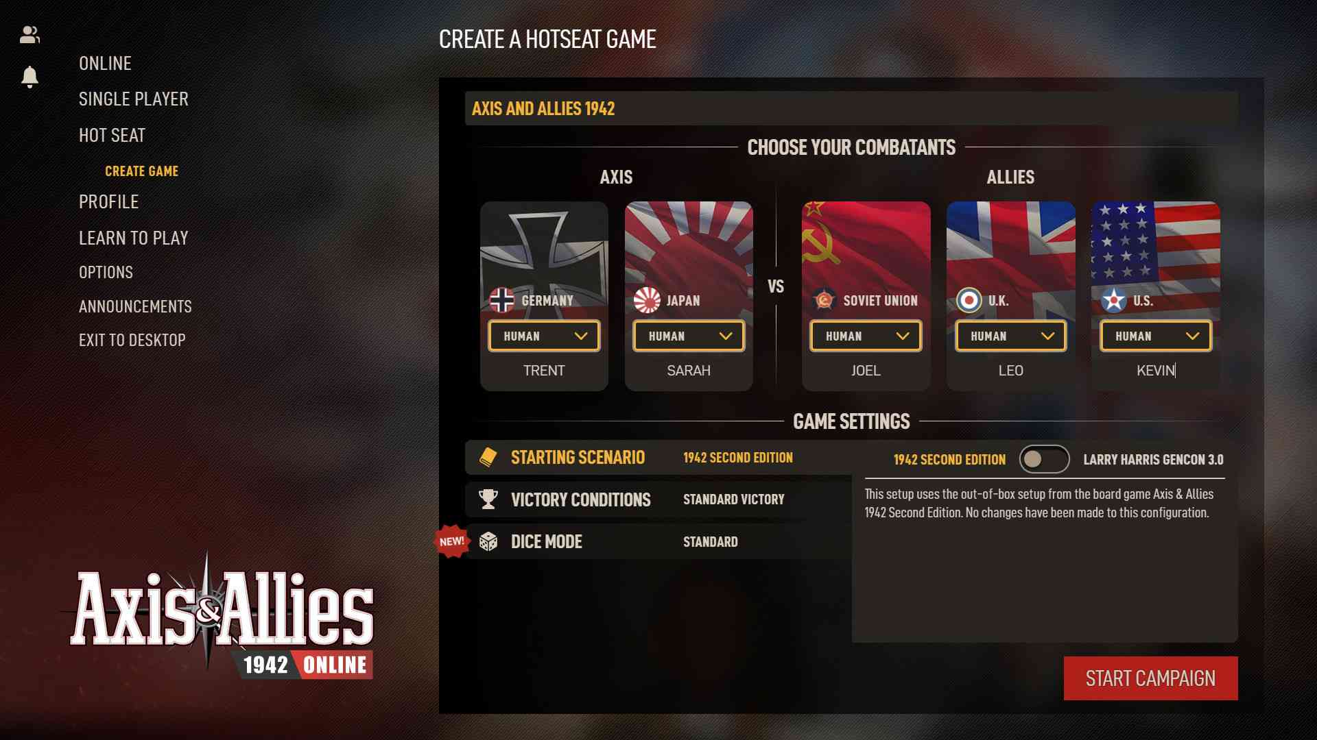 Axis & Allies 1942 Online screenshot