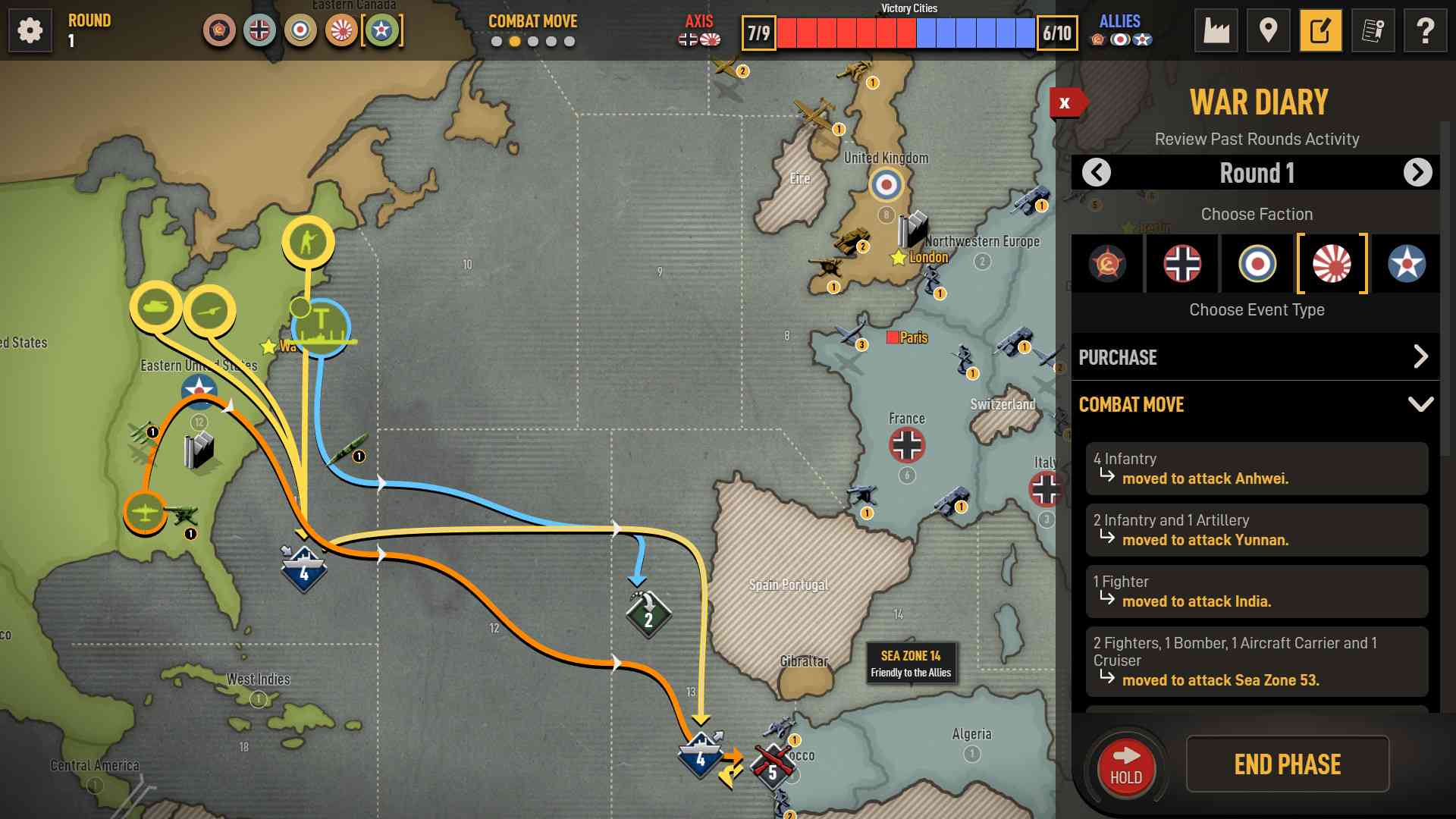Axis & Allies 1942 Online screenshot