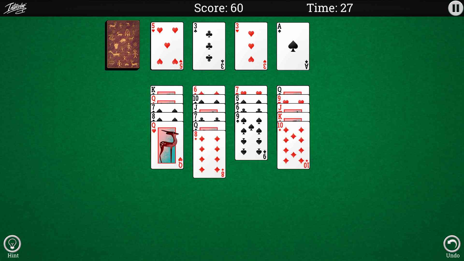 Interplay Solitaire screenshot